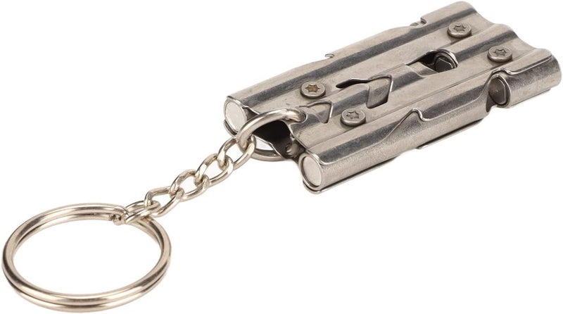 woobles Simple Multifunctional Stainless Steel Portable Ultrasonic Whistle. Pure Bird Training Whistle - Image 4
